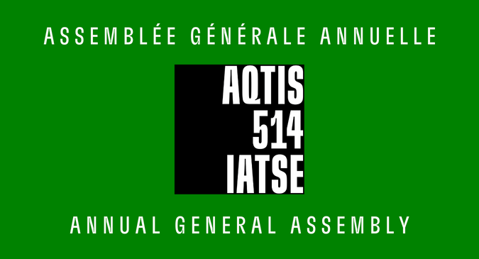 Assemblée générale annuelle AQTIS 514 IATSE 2023